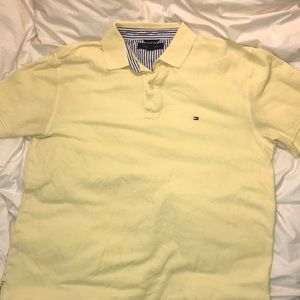 Tommy Hilfiger yellow polo shirt